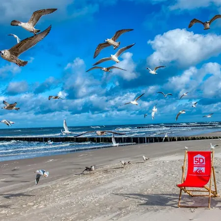 Rezydencja Niechorze 328 Z Z Basenem, Sauna, Jacuzzi Gratis, Przy Samej Plazy - 5D Apartments Lejlighed Niechorze