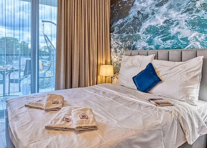 شقة 328 Z Z Basenem, Sauna, Jacuzzi Gratis, Przy Samej Plazy - 5d *